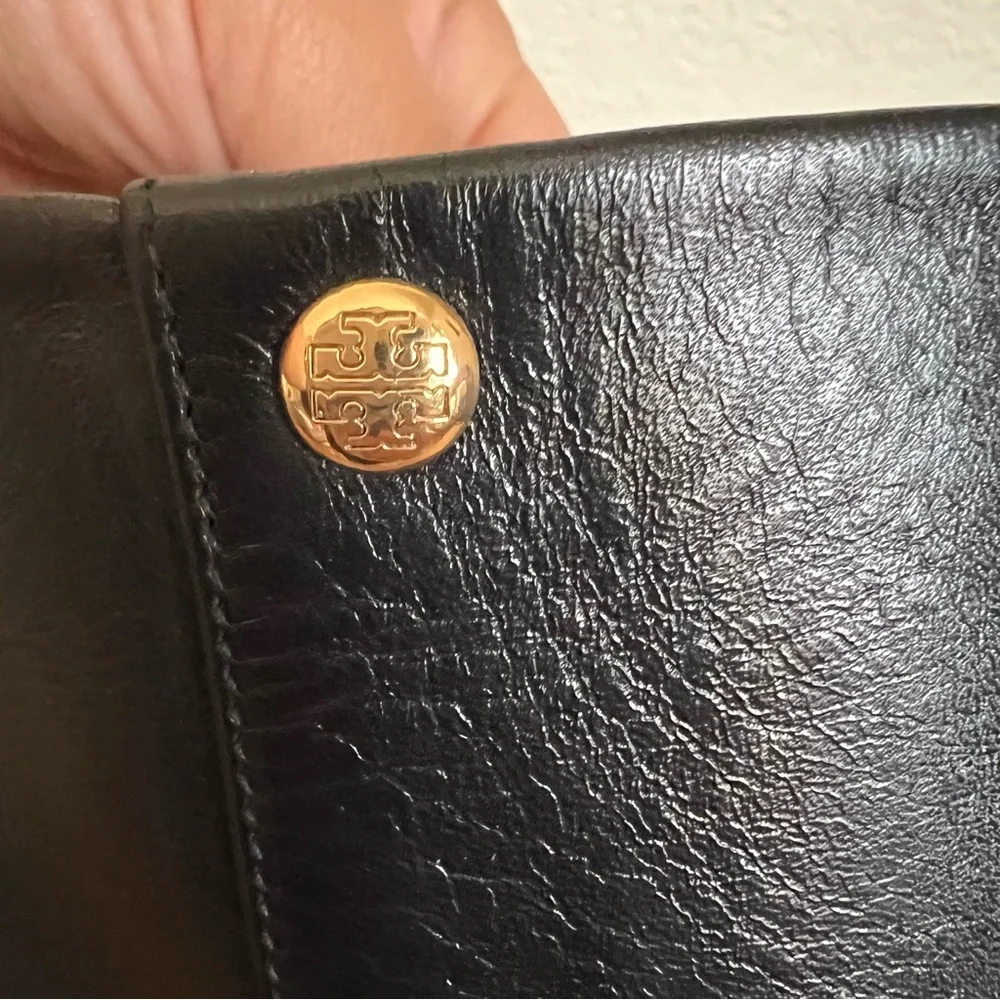 Tory Burch Penelope Womens Black Leather Ankle Boots Size 7 M - Picture 10 of 15